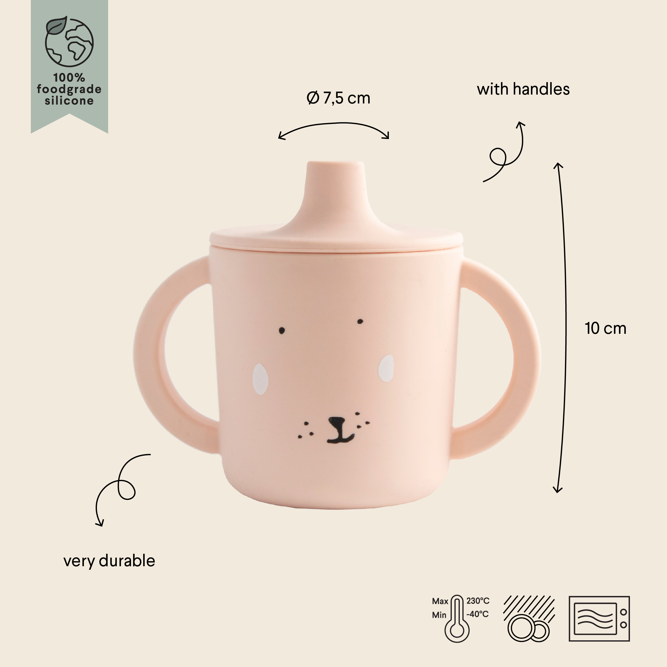 Silicona taza para beber - Mrs. Rabbit